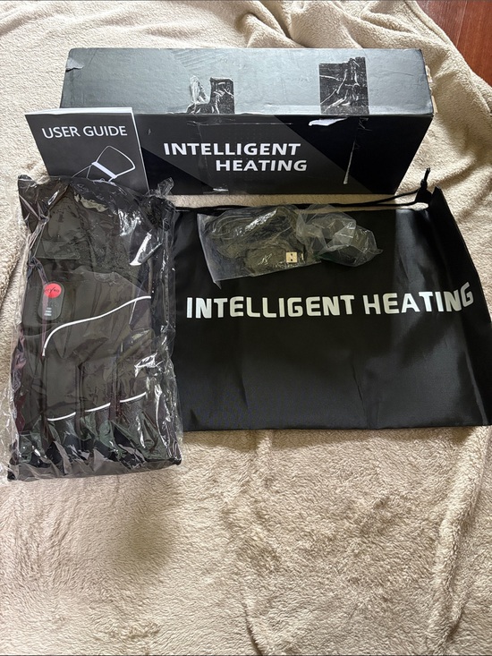 None Other - Intelligent Heating Men's Heated Gloves - Black